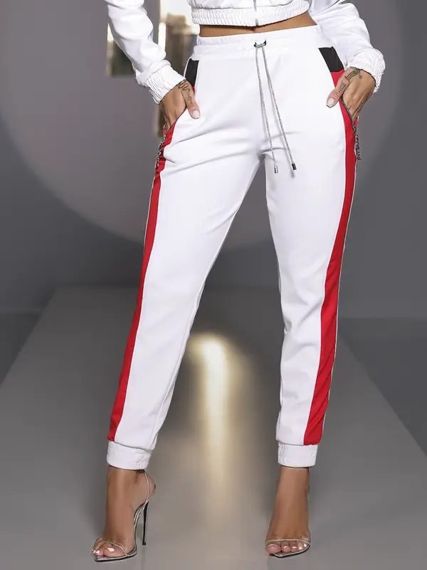 Calça Jogger Estilosa e Versátil com Cordão de Strass Pit Bull Jeans