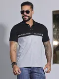 Polo Masculina Estilosa e Casual com Estampa em Relevo Pit Bull Jeans