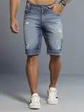 Bermuda Masculina Azul Médio Pit Bull Jeans