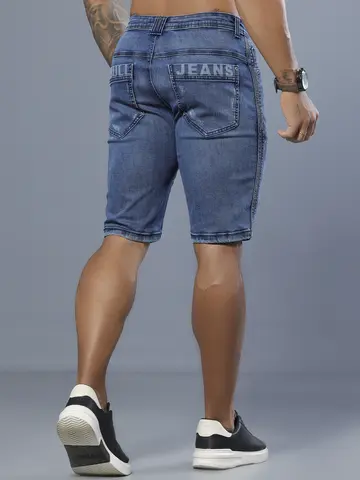 Bermuda Masculina Pit Bull Jeans Azul Médio