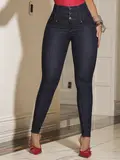 Calça Cintura Perfeita Modeladora e Estilosa com Elástico Personalizado Pit Bull Jeans