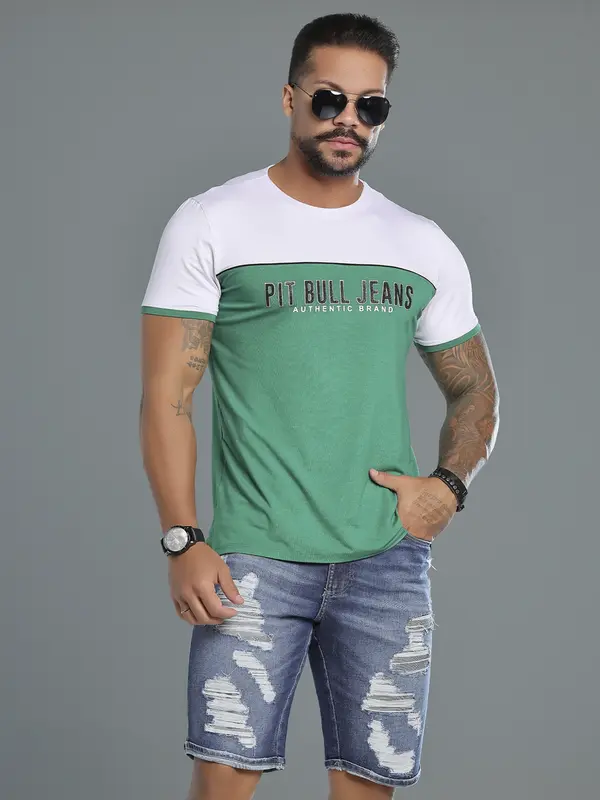 Camiseta Gola O Autêntica e Estilosa com Relevo Pit Bull Jeans