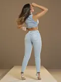 Calça Boyfriend Conceito Autêntica e Estilosa com Detalhes Únicos Pit Bull Jeans