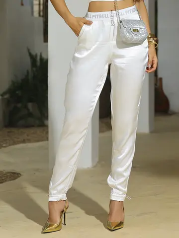 Calça Feminina Confortável e Sofisticada com Elástico no Cós Pit Bull Jeans