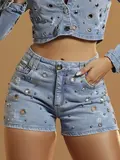 Short Conceito com Estiloso Casual com Detalhes de Ilhoses Pit Bull Jeans