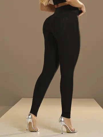 Calça Montaria Preta Elegante com Elástico Personalizado Pit Bull Jeans