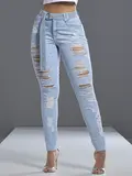 Calça Boyfriend Autêntica com Pedrarias e Cinto Personalizado Pit Bull Jeans