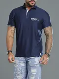 Polo Masculina Sofisticada e Casual com Estampa em Relevo Pit Bull Jeans