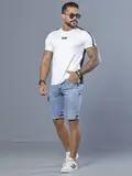 Bermuda Masculina Casual e Estilosa com Bolsos Cargo Pit Bull Jeans