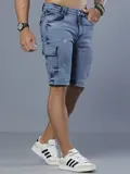 Bermuda Masculina Casual e Estilosa com Bolsos Cargo Pit Bull Jeans