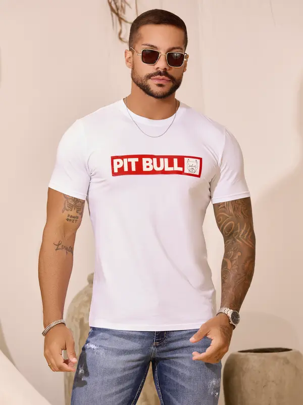 Camiseta Gola O Casual e Sofisticada Pit Bull Jeans