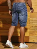 Bermuda Masculina Casual e Confortável com Escrita Lateral Pit Bull Jeans