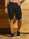Bermuda Masculina Preta Casual e Sofisticada Pit Bull Jeans
