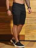 Bermuda Masculina Preta Casual e Sofisticada Pit Bull Jeans