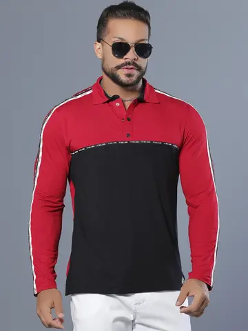 Polo Masculina Manga Longa Sofisticada com Estilo Esportivo Pit Bull Jeans