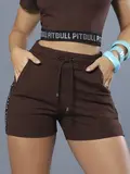 Short Feminino Confortável e Sofisticado com Elástico Personalizado Pit Bull Jeans
