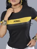 T-shirt Estilosa e Sofisticada com Toque Esportivo Pit Bull Jeans