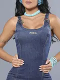 Vestido Regata Jeans Modelador e Sofisticado Pit Bull Jeans