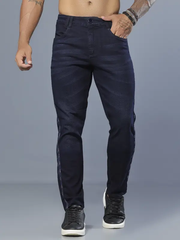Calça Masculina Casual e Sofisticada com Detalhe Lateral Pit Bull Jeans