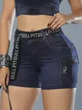 Short Sexy Modelador com Bolsos Cargos e Cinto Personalizado Pit Bull Jeans