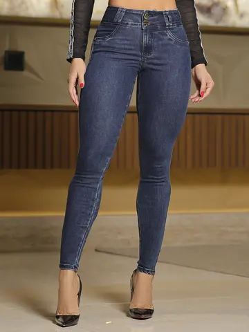 Calça Skinny Versátil e Casual com Modelagem Empina Bumbum Pit Bull Jeans