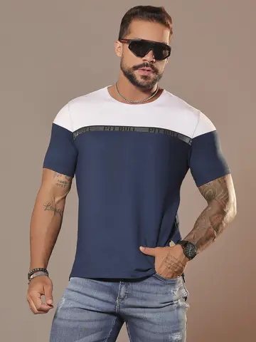 Camiseta Gola O Sofisticada e Casual com Acabamento Premium Pit Bull Jeans