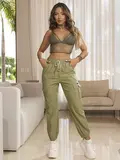 CALÇA JOGGER FEMININA VERSÁTIL E ESTILOSA EMPÓRIO PIT BULL CONFORTÁVEL