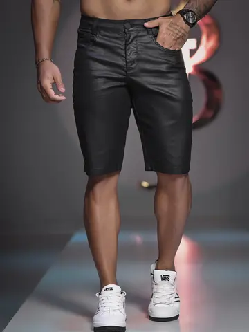 BERMUDA MASCULINA ACETINADA PIT BULL JEANS REFINADA E SOFISTICADA