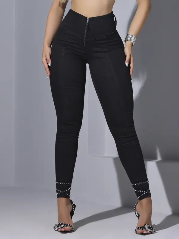 CALÇA FEMININA LIPO SHAPE EMPINA BUMBUM COM ELÁSTICO MODELADORA
