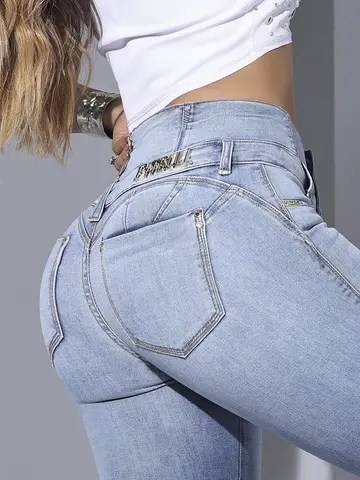 CALÇA FEMININA CINTURA PERFEITA COM ZÍPER NO CÓS PODEROSA MODELADORA ELEGANTE