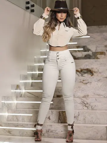 CALÇA FEMININA CINTURA PERFEITA MODELADORA CHARMOSA E VERSÁTIL