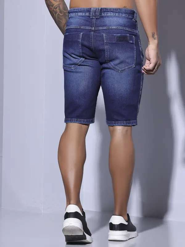 BERMUDA MASCULINA PIT BULL JEANS COM LAVADO EXCLUSIVO MODERNO