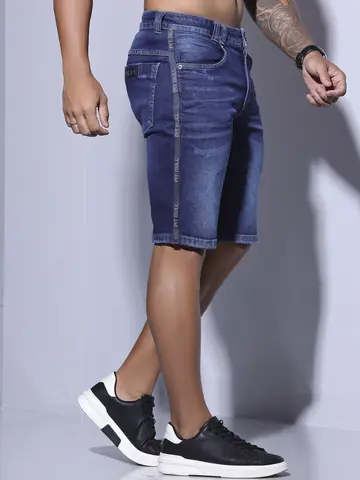BERMUDA MASCULINA PIT BULL JEANS COM LAVADO EXCLUSIVO MODERNO