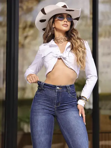 CALÇA FEMININA QUE DESTACA AS CURVAS COM MODELAGEM PERFEITA