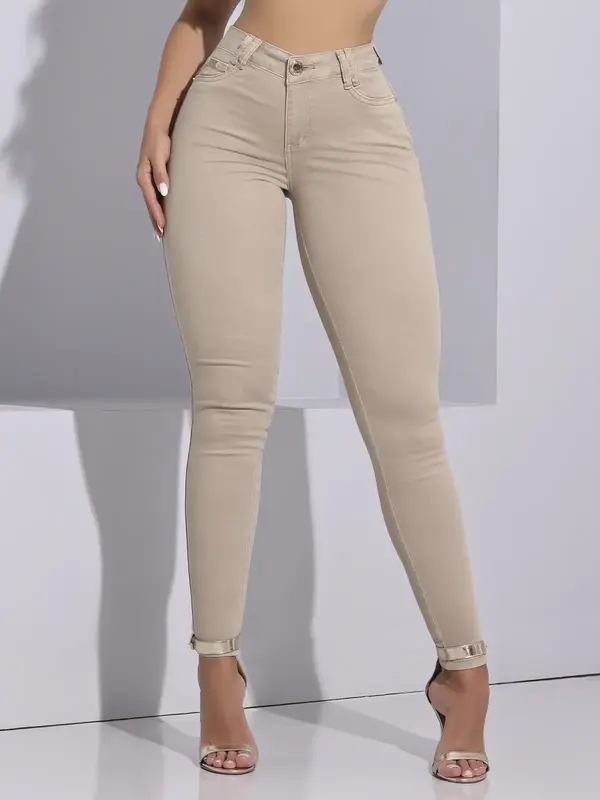 Calça Feminina Color Modeladora e Refinada Pit Bull Jeans Premium