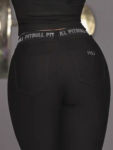 Calça Montaria Preta Super Modeladora com Cinto Pit Bull Jeans Luxo