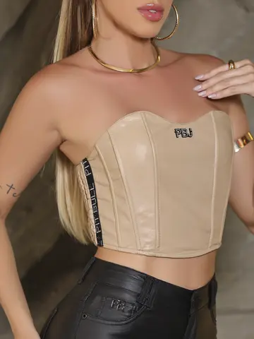 CORSET TOMARA QUE CAIA COURINO PIT BULL JEANS SENSUAL E ELEGANTE