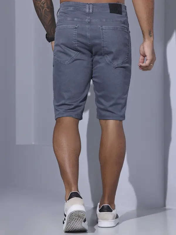 BERMUDA MASCULINA CASUAL PIT BULL JEANS GRAFITE MODERNA E VERSÁTIL