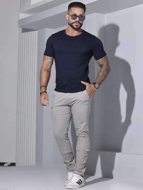 Camiseta Masculina Gola O Pit Bull Jeans Premum Casual e Versátil