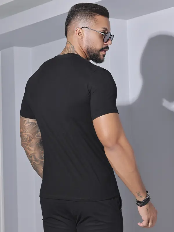 Camiseta Masculina Gola O Pit Bull Jeans Premum Casual e Versátil