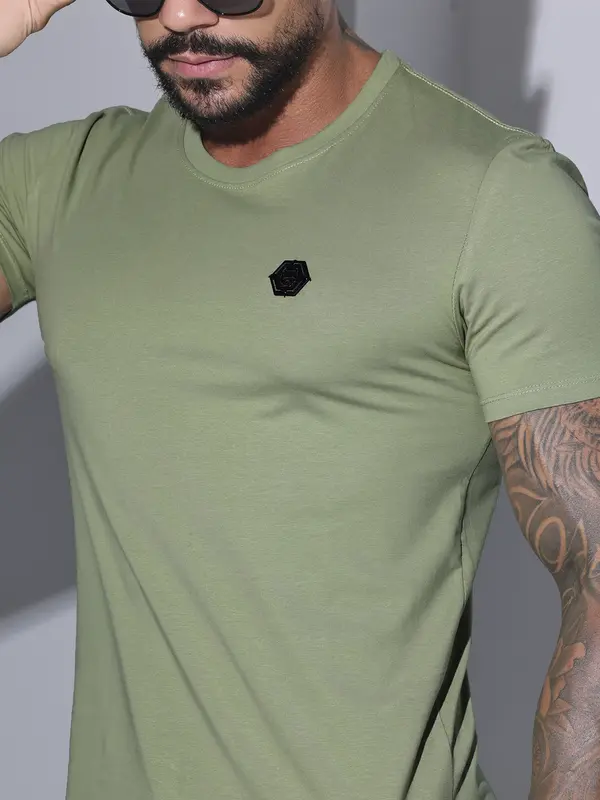 Camiseta Masculina Gola O Pit Bull Jeans Premum Casual e Versátil