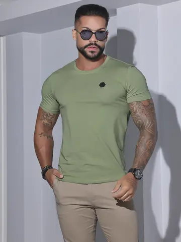 Camiseta Masculina Gola O Pit Bull Jeans Premum Casual e Versátil