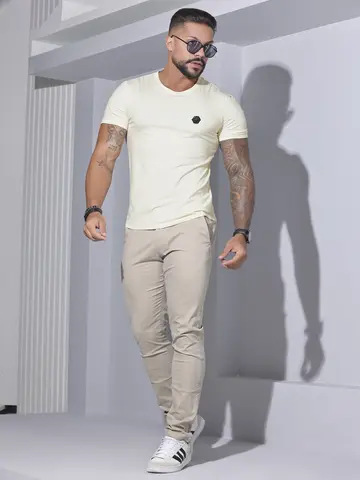 Camiseta Masculina Gola O Pit Bull Jeans Premum Casual e Versátil