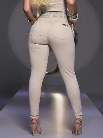 Calça Feminina Pit Bull Jeans com Cintura Brilhante e Design Exclusivo