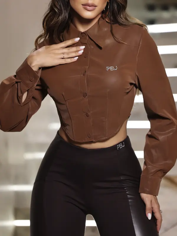 CAMISA CROPPED PIT BULL JEANS SOFISTICADA E FASHION COM TOQUE EXCLUSIVO
