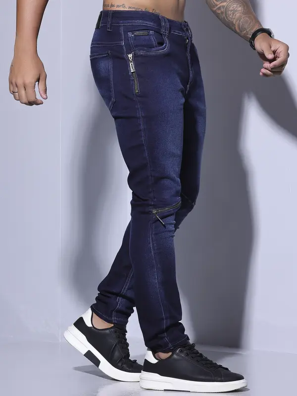 Calça Jeans Masculina Pit Bull Azul Escuro Casual e Moderno