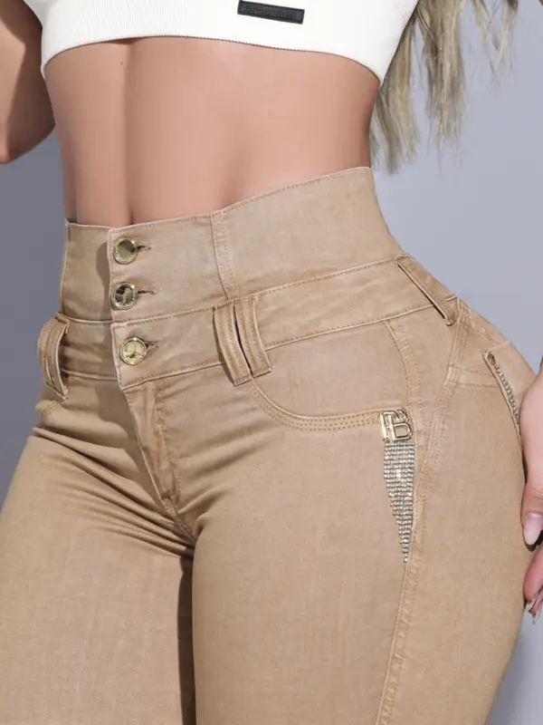 Calça Feminina Modeladora Luxuosa Pit Bull Jeans com Cintura Perfeita