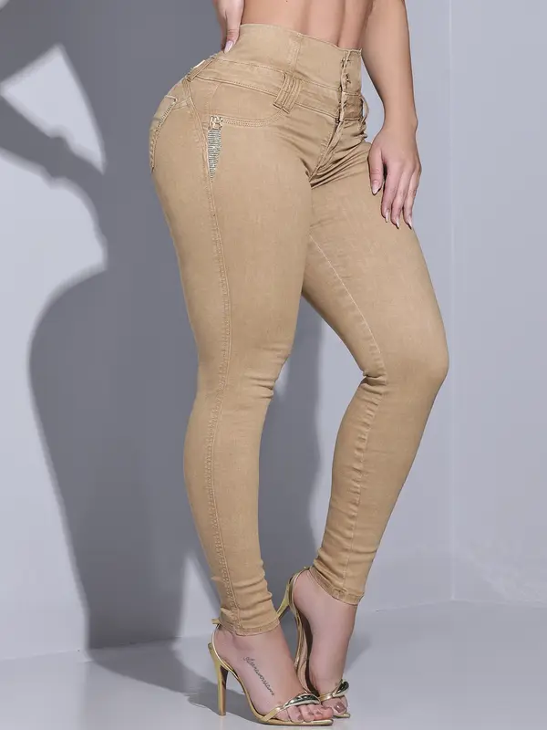 Calça Feminina Modeladora Luxuosa Pit Bull Jeans com Cintura Perfeita