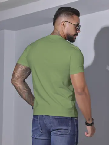 Camiseta Masculina com Logomania Pit Bull Jeans Casual e Estilosa