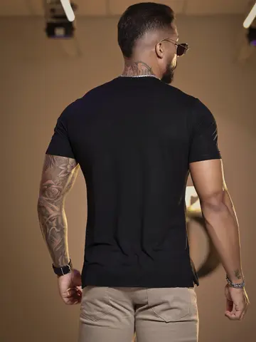 Camiseta Masculina Estilo Casual Pit Bull Jeans Dia a Dia Moderna